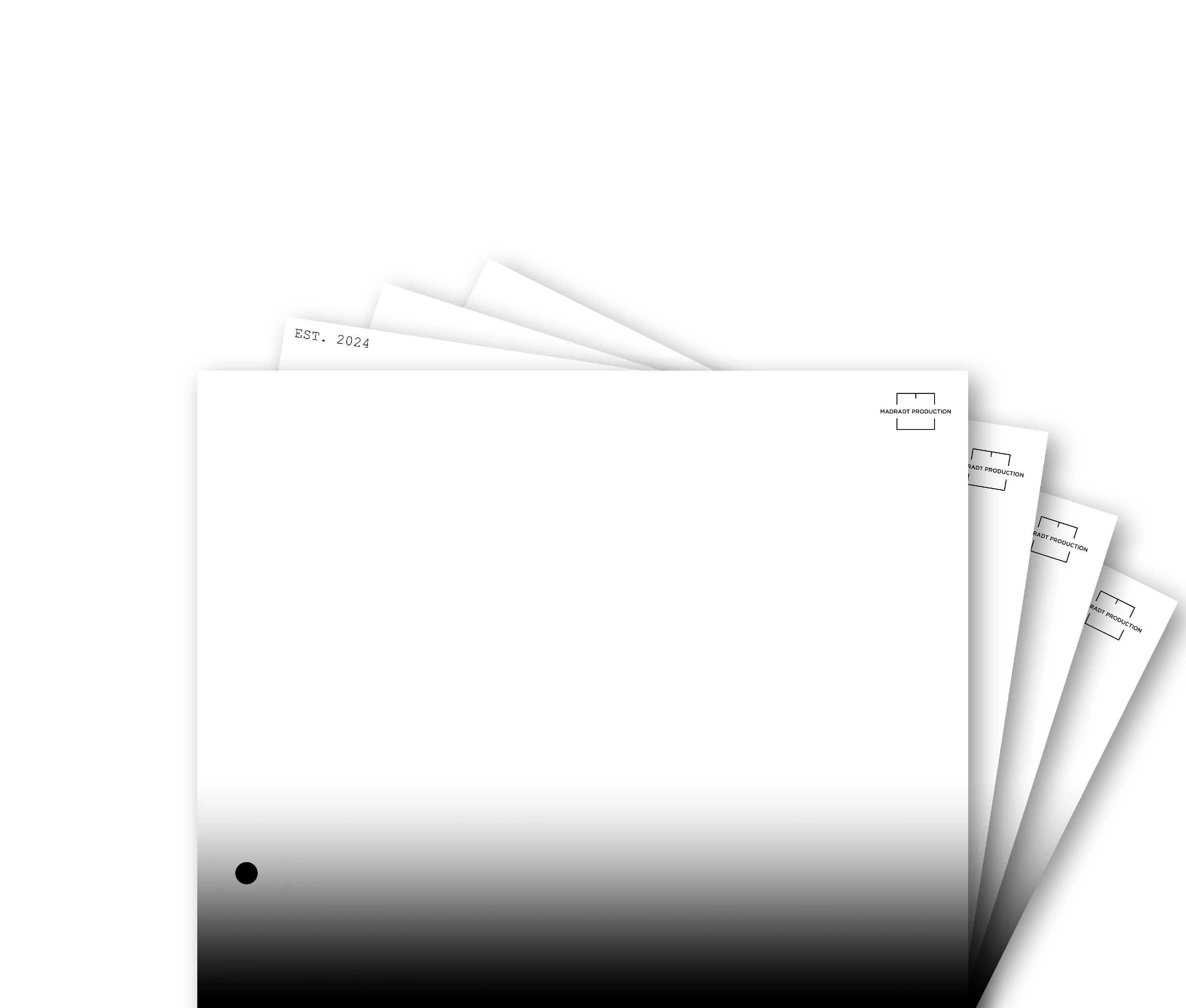 Stilisierte Drehbuchseiten von Madradt Production